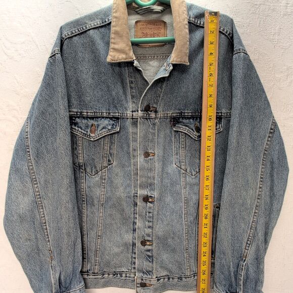 Vintage Levis Jacket Denim Trucker USA Light Wash 75558-0325 Sz XL 100% Cotton - Picture 8 of 8